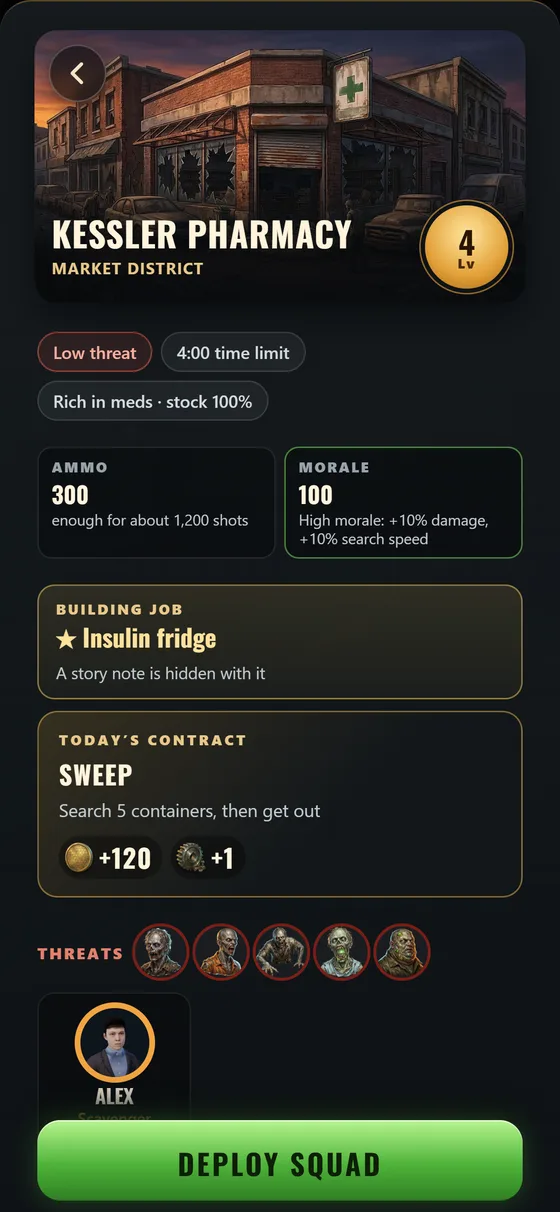 Raid: the squad fights zombies in the street
